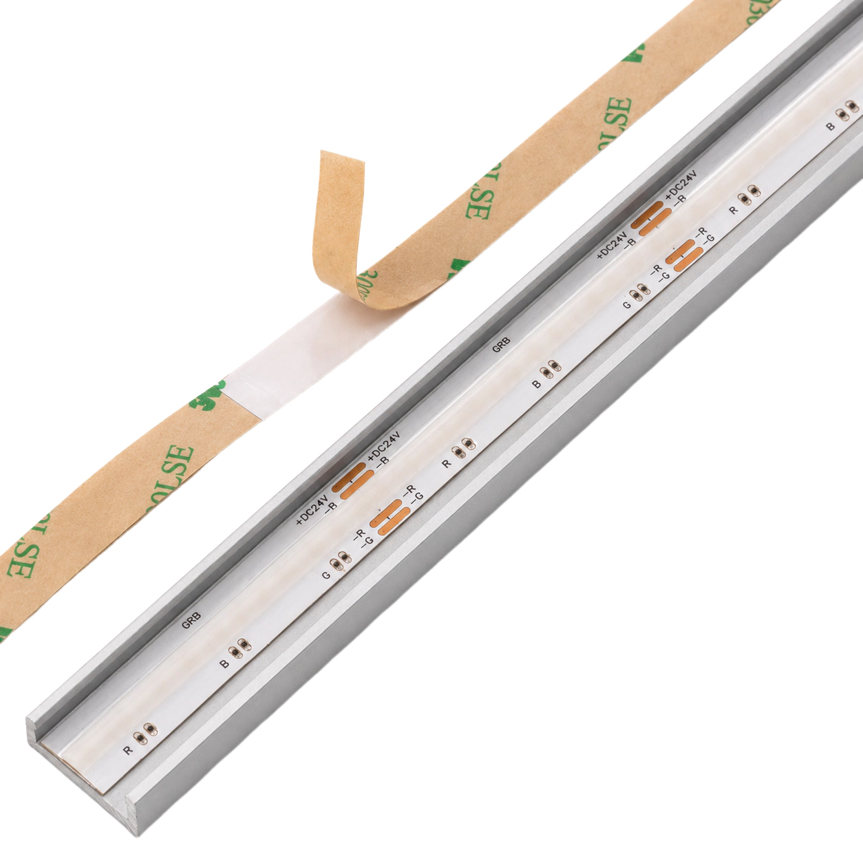 Instalace COB RGB LED pásku pomocí 3M pásky